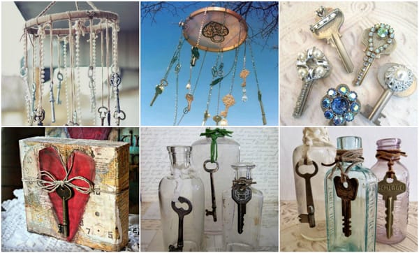 25 wunderschöne Dekorationen aus alten Schlüsseln :)