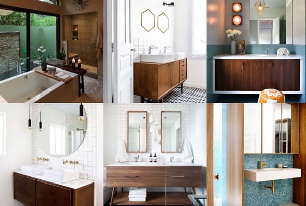 15 traumhafte Badezimmer im Jahrhundertmitte-Stil