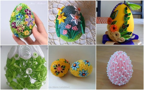 20 DIY Ideen für wunderschöne Ostereier aus Papier :)
