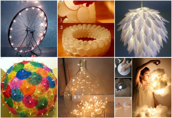 10 Einzigartige DIY-Ideen für untraditionelle Lampen :)