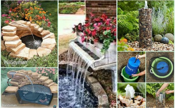 10 DIY Ideen für Gartenbrunnen :)