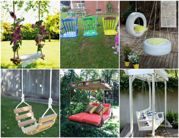 10 DIY tolle Schaukelideen für die Veranda und den Garten :)