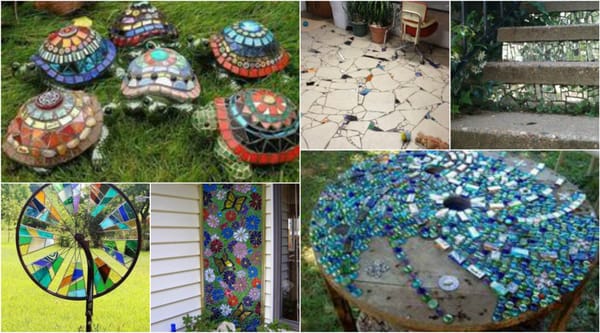 10 perfekte DIY Ideen – Mosaik dekorieren im Garten :)