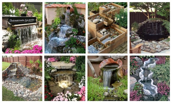 15 sommerliche Ideen: Wasserfälle im Garten :)