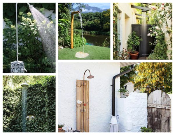 10 perfekte moderne Ideen für Gartendusche! :)