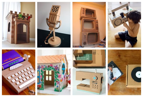 15 tolle recykling Ideen: DIY Spielplätze für Kinder aus Pappkarton :)