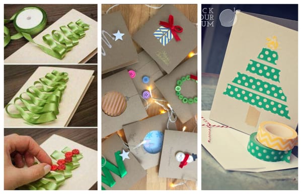 Weihnachtskarten selber basteln: 10 wunderbare Ideen ! :)