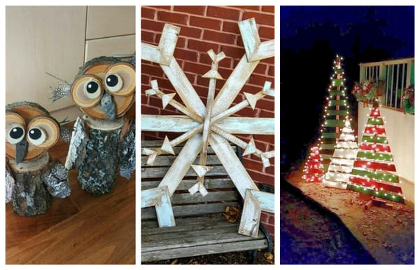 Holzdeko für Winter und Weihnachten: 10 interessante Ideen :)