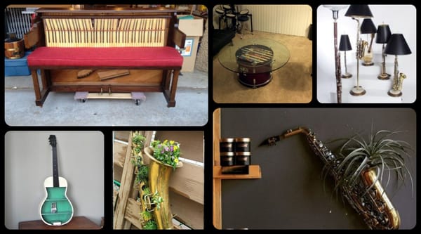 20 Kreative Upcycling Ideen mit Musikinstrumenten :)