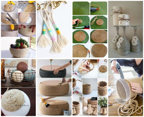 10+ Verschiedene kreative DIY Ideen mit Seil :)