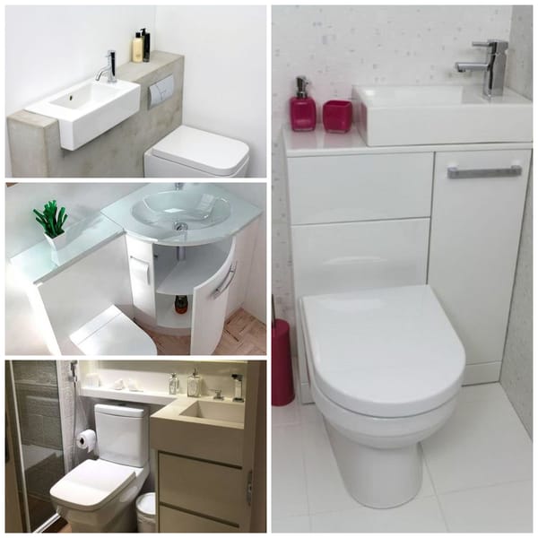 Clevere Toilette-Ideen für ein kleines Badezimmer