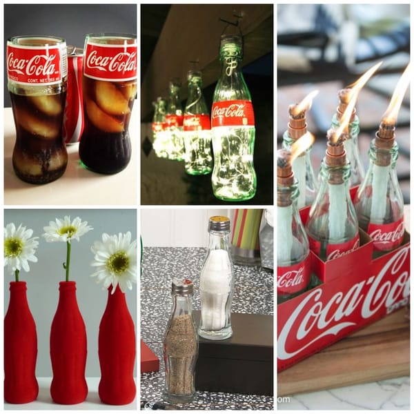 Basteln mit Coca-Cola Glasflaschen: 14 kreative Ideen :)