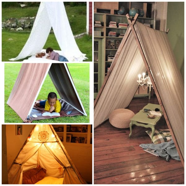 Spielerische Zelte für Kinder – kreative DIY Ideen