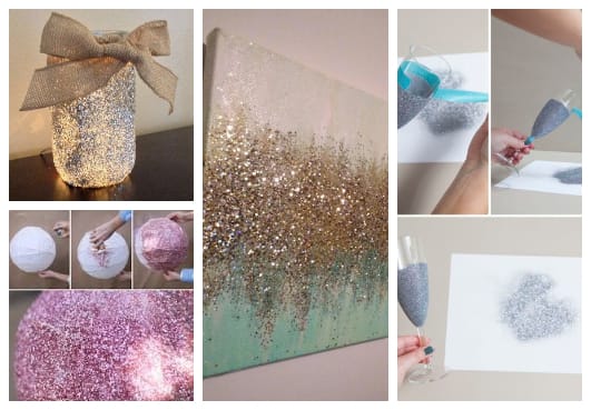 Basteln mit Glitzer – 10 kreative DIY Ideen