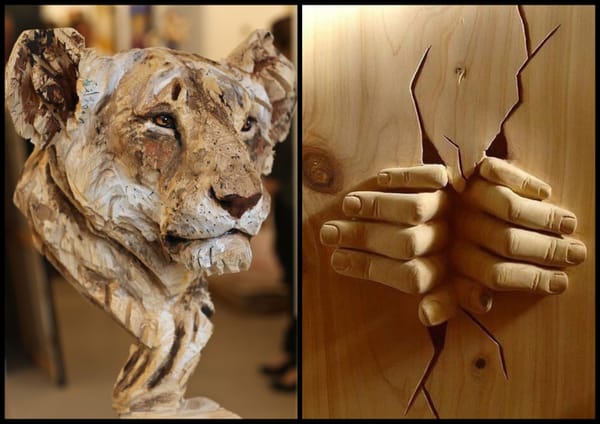 10 Interessante Holz-Skulpturen Inspirationen :)