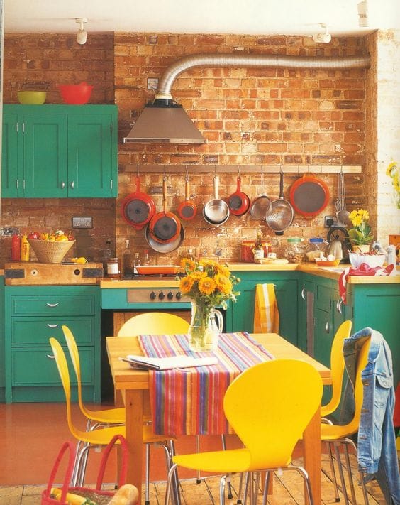 Farben in der Küche: stilvolle Küchen Inspirationen