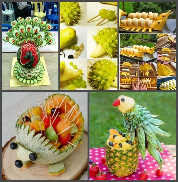 Kreative (und leckere) Frucht-arrangements