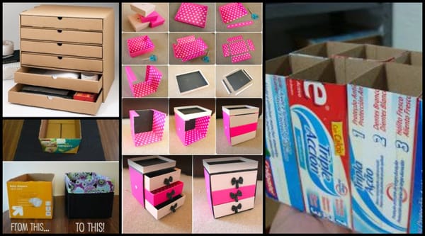 11 Kreative und praktische DIY Ideen mit Karton