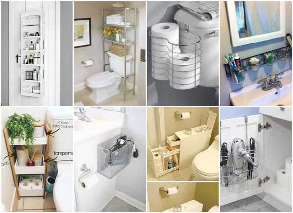 15+ Platzsparende Tipps für kleine Badezimmer