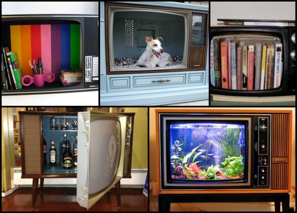 Kreative Upcycling-Ideen aus altem Fernseher