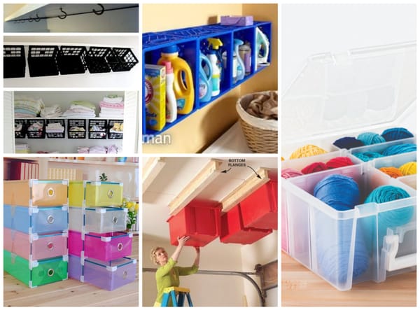 10+ Nützliche Aufbewahrungsideen – Kunststoffboxen