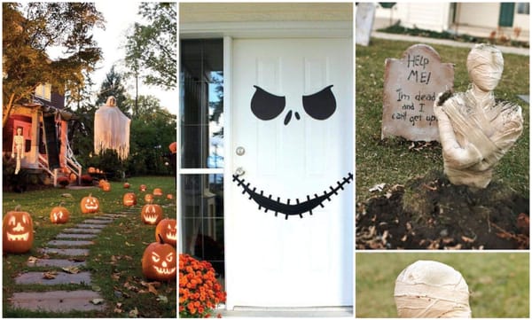 11 Gruselige DIY Halloween Dekoideen für draußen :)
