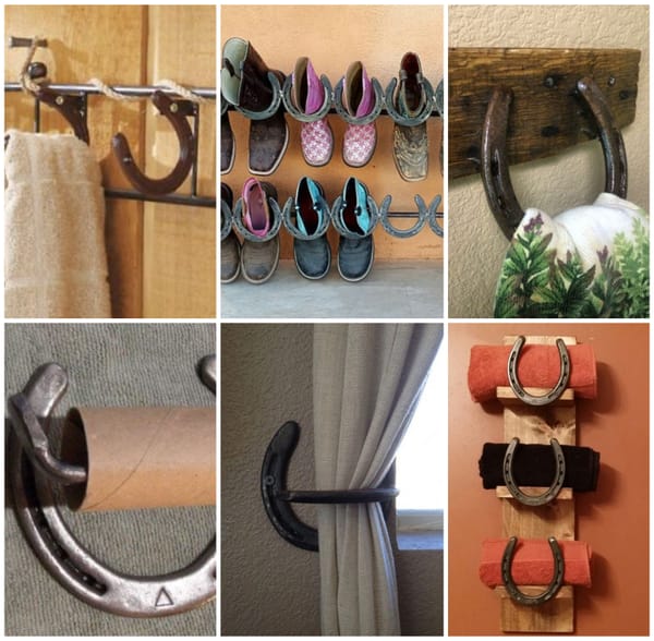 10+ Verschiedene Upcycling Ideen mit Hufeisen :)