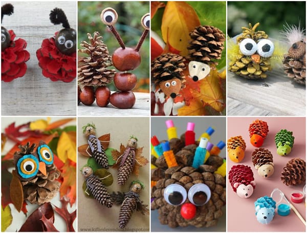 Basteln mit Tannenzapfen – 18 kreative Diy Ideen für Kinder :)