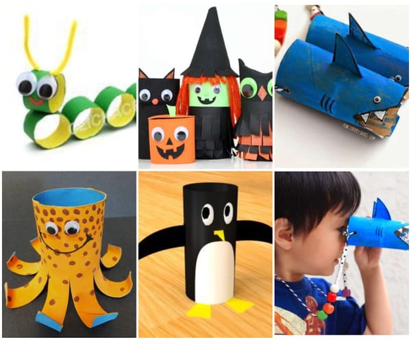 Basteln mit Klopapierrollen – 20 tolle Ideen für Kinder :)