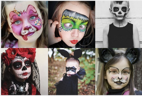 Einfaches Halloween-Makeup für eure Kinder! :)