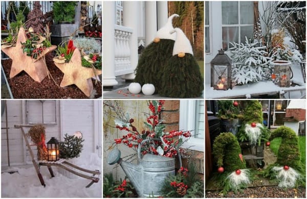 Märchenhafte Weihnachtsdeko für Balkon oder Garten – 30 tolle Ideen :)