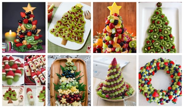 Gesunde Snacks aus Obst für eure Weihnachtsfeier :)