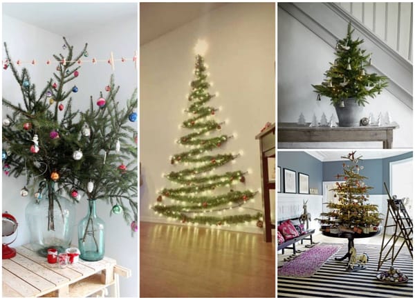 Platzsparende Weihnachtsbäume – geniale Inspirationen für kleine Wohnungen!