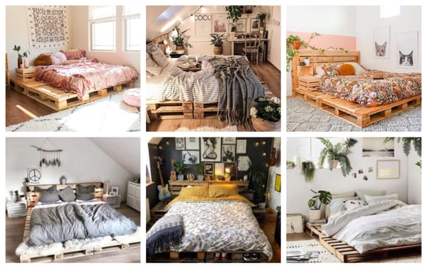 Schlafzimmer mit Paletten einrichten – stilvolle und günstige Ideen :)