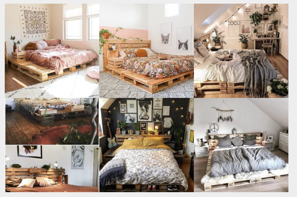 Geniale und einfache Ideen für Schlafzimmer aus Paletten :)