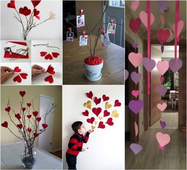 Romantische kreative Diy Dekoideen für den Valentinstag :)