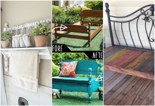 Altes Bett Upcycling – 10 coole DIY Ideen