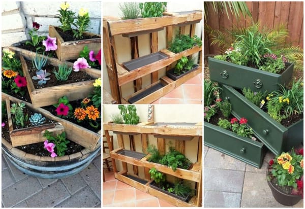 Mini Garten für Balkon/Terrasse – Diy Idee
