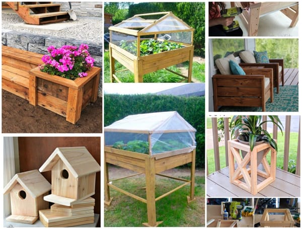 Garten-Holzprojekte: 10 verschiedene kreative Ideen