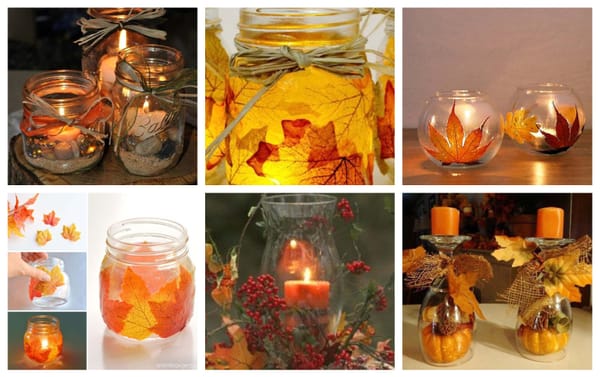 Beleuchtungsideen und leuchtende Deko für den Herbst :)