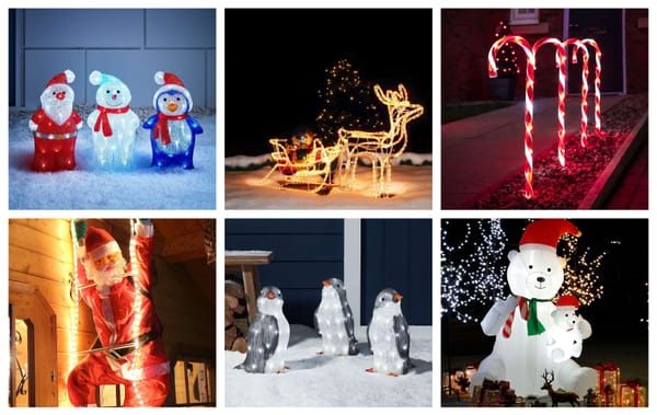 Märchenhafte leuchtende Weihnachtsdeko für den Garten, Balkon oder Terasse :)