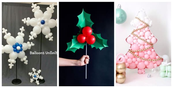 10 weihnachtliche DIY-Ideen mit Luftballons :)