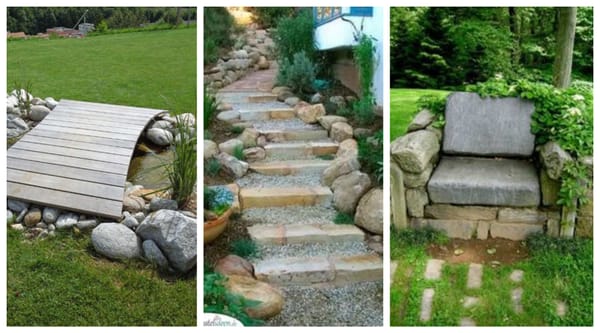 10 eindrucksvolle Ideen mit Steinen im Garten :)
