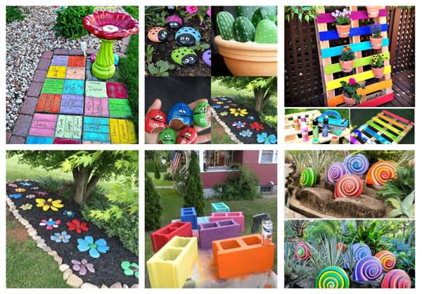 So bringt ihr Farbe in euren Garten – einfache DIY Projekte für alle :)