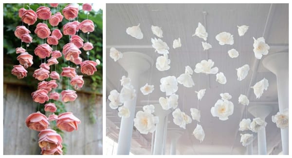 Bezaubernde hängende Blumen-Dekorationen :)