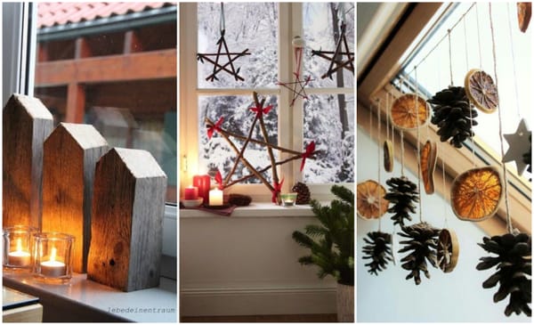 Fenster Christmasdeko DIY: schöne und einfache Ideen :)
