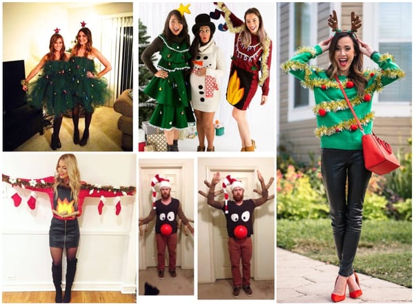 Weihnachtsparty-Outfits – oder lustige DIY Ideen! :)