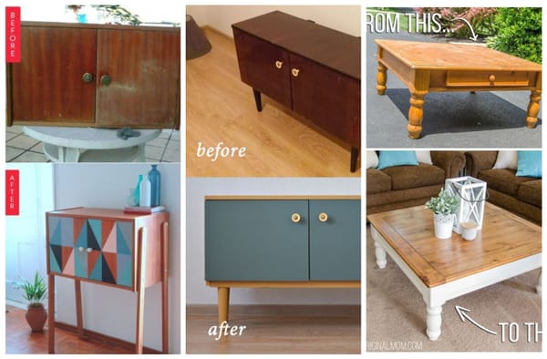 Alte Möbel restaurieren – vorher und nachher