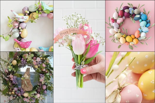 15 + wunderschöne und kreative Ideen für Frühlingsdekoration!