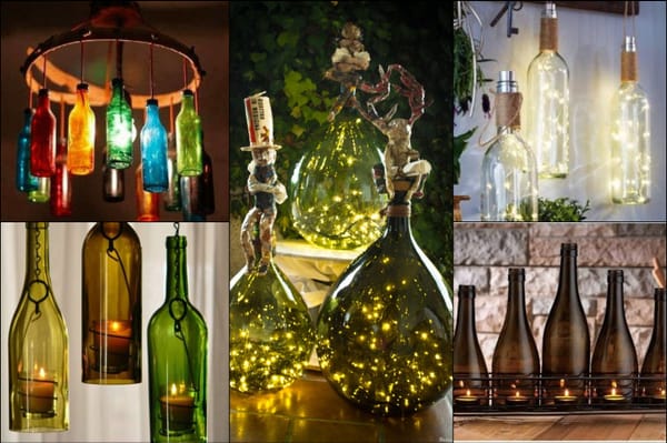 DIY Lampe aus Flasche – 20 Ideen für leere Glasflaschen